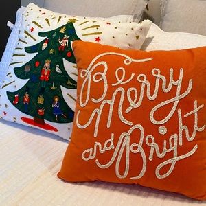 Holiday Cheer Rifle Paper Co. Pillows for Anthropologie